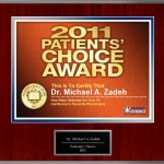 Patients' Choice Award 2011 - Dr. Michael Zadeh